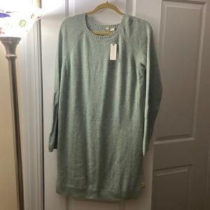 Anthropologie long sweater, seaform, L, NWT